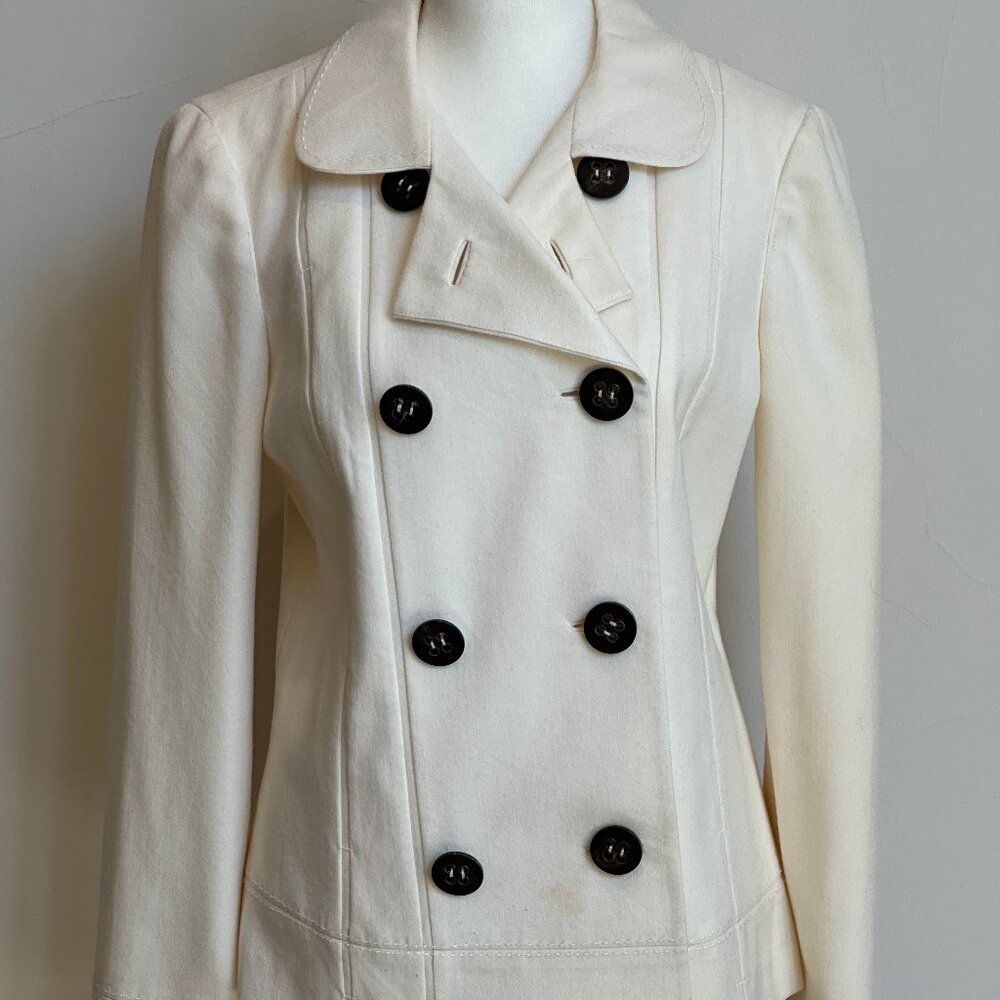 Tory Burch Double Breasted Winter White Jacket